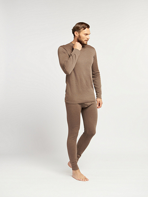 Кальсоны (термобелье) двухслойные с начесом из кофейного волокна и пэ мужские